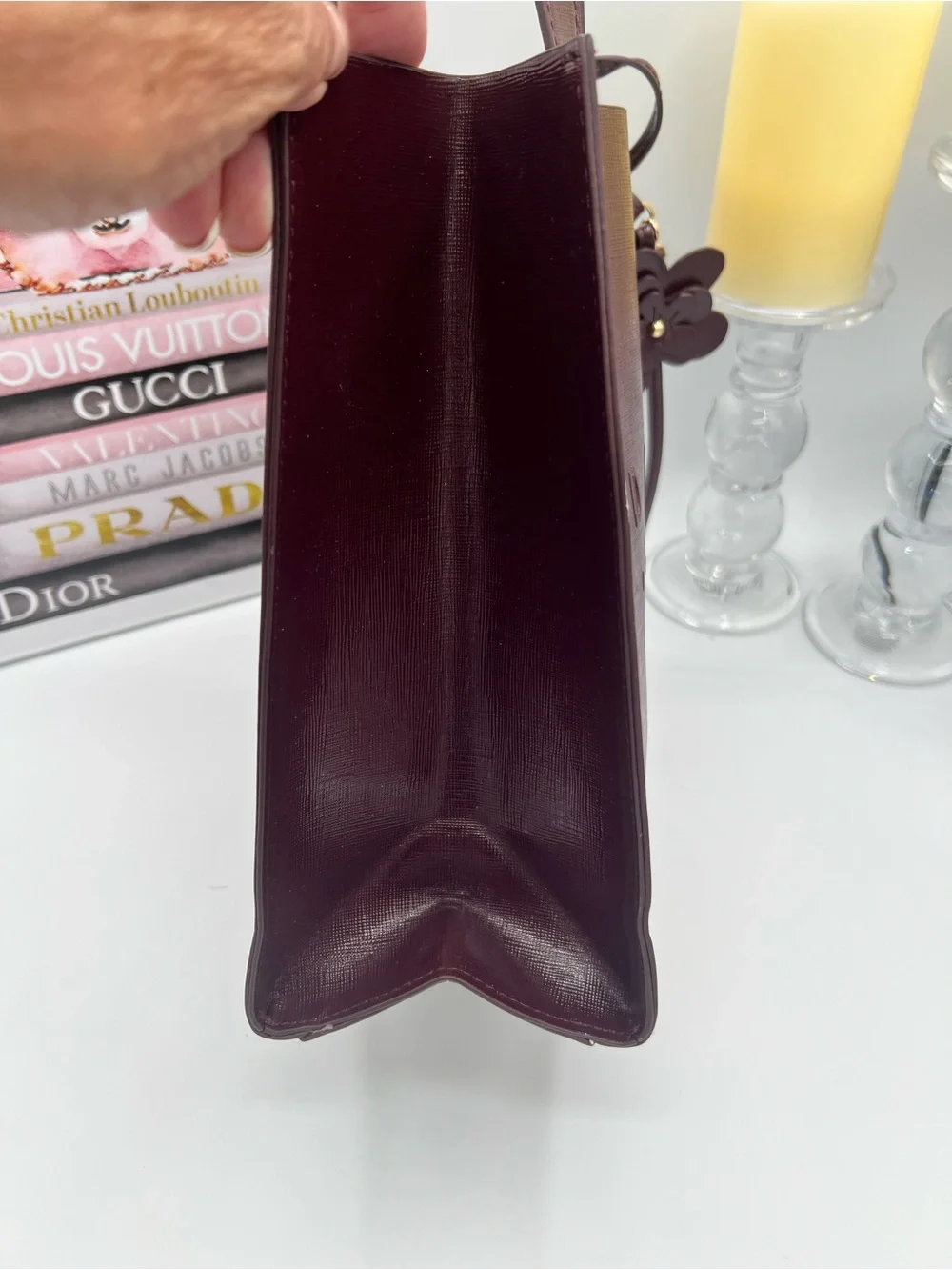 Ted Baker Soocon Icon Tote Bag in Burgundy